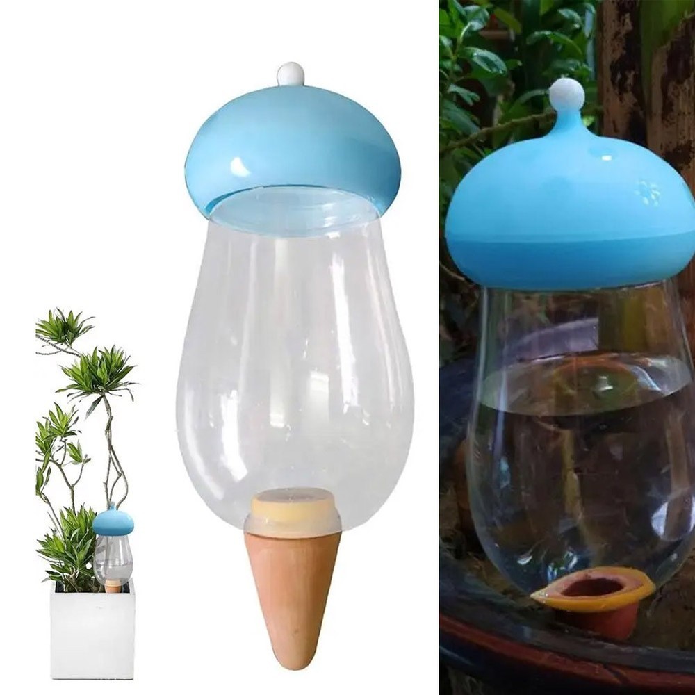 Decorative Mushroom Automatic Flower Waterer Combining Style and Function