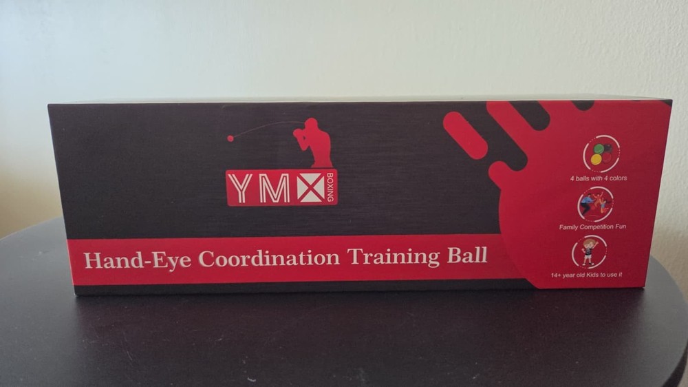 YMX BOXING® Ultimate Reflex Ball Set with Counter App - 4 React Reflex Ball Plus