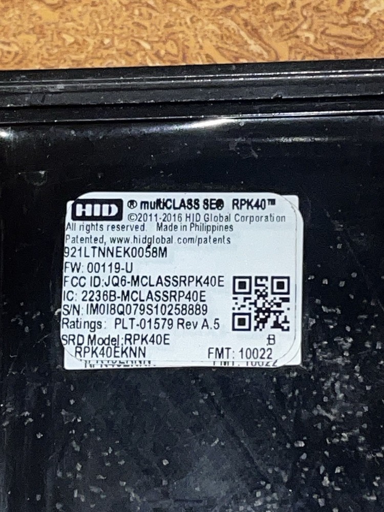 HID MultiCLASS SE RPK40 Smart Key Reader