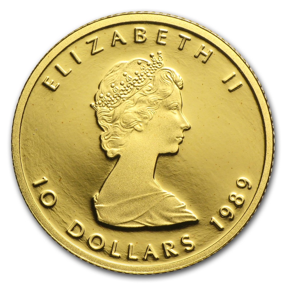1989 Canada 1/4 oz Proof Gold Maple Leaf