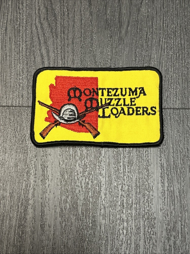 Montezuma Muzzle Loaders Vintage Patch 4.75"X3" New
