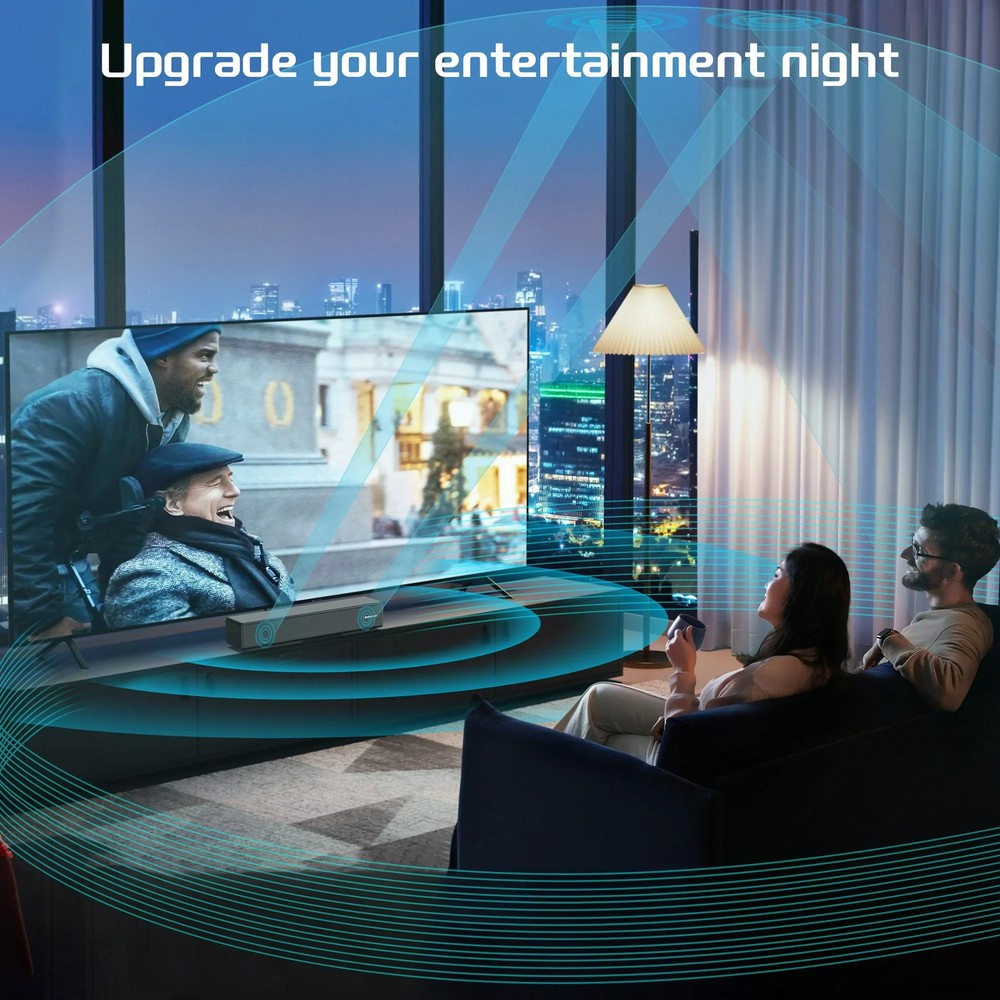 HD-059 Sound Bar for TV, 100W with Dolby Digital, Bluetooth 5