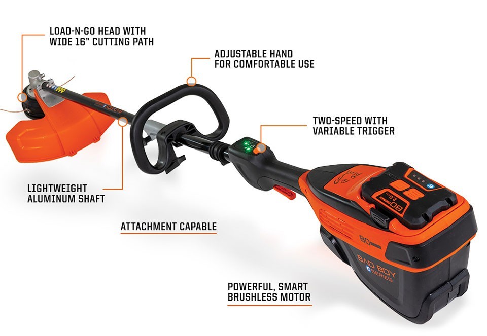 Bad Boy Mowers 80V String Trimmer with 2 Ah Battery