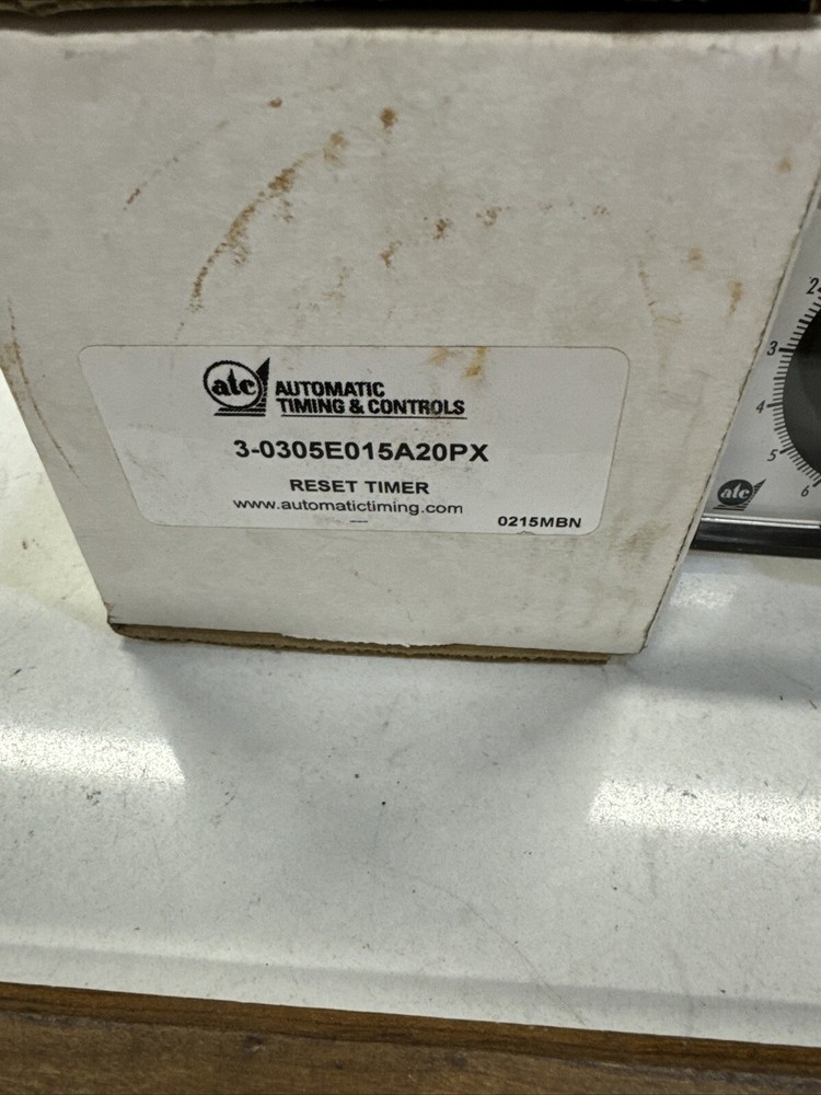 Automatic Timing And Controls Reset Timer 3-0305E015A20PX New In Box
