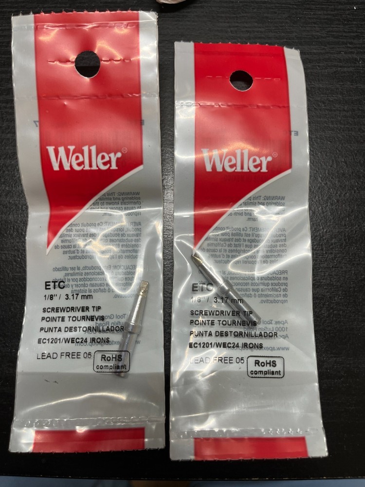 Weller ETC Flat Original Solder Tip - BRAND NEW