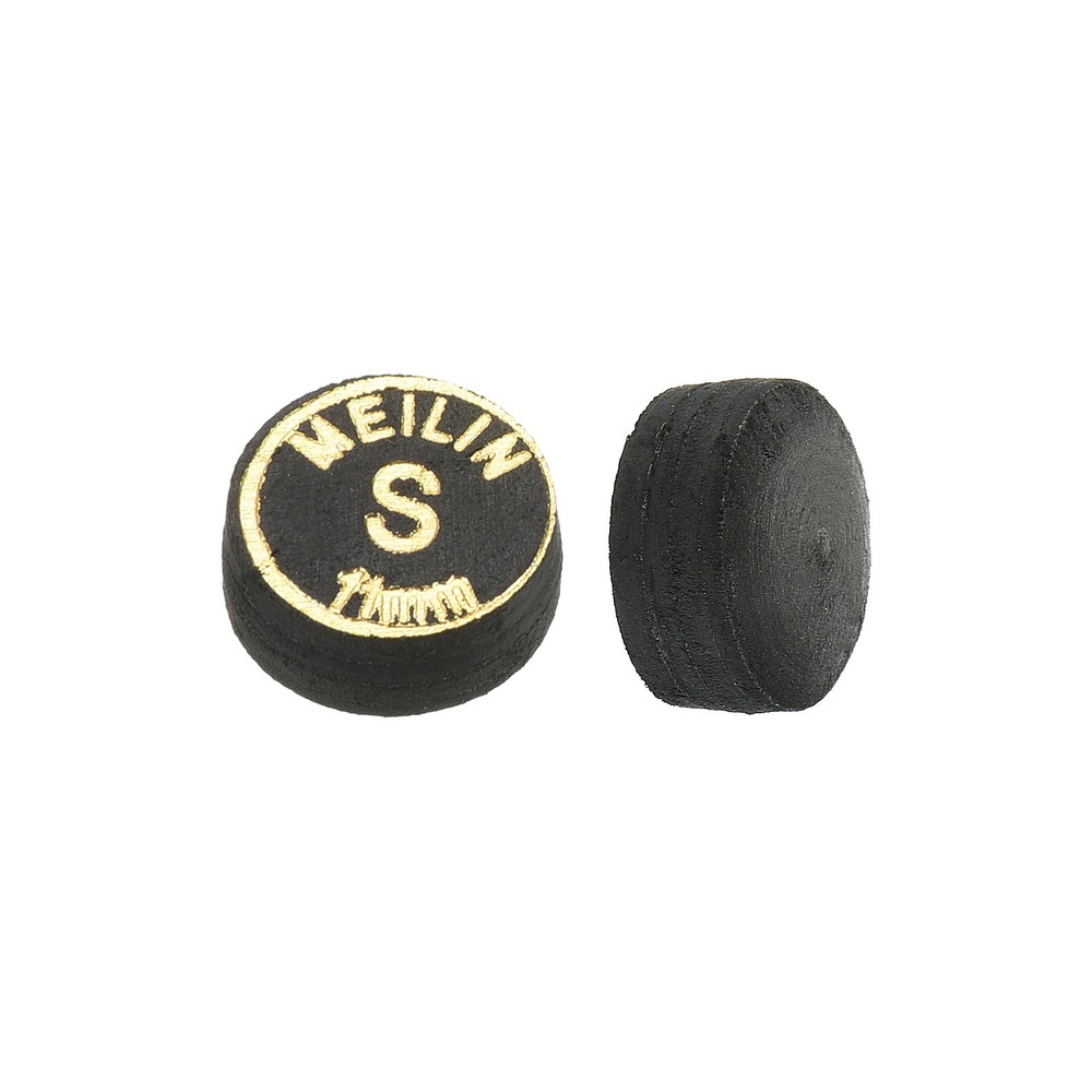 11mm Billiard Stick Tips, 2pcs Soft Multiple Layer Billiard Accessories, Black