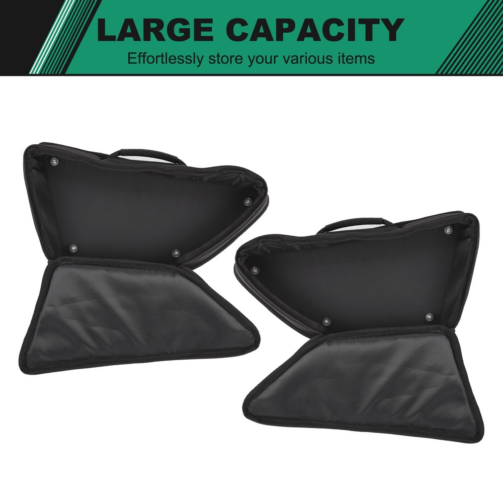 2PCS Black Tailgate Window Package Bag For Ford Kuga 2013-2020