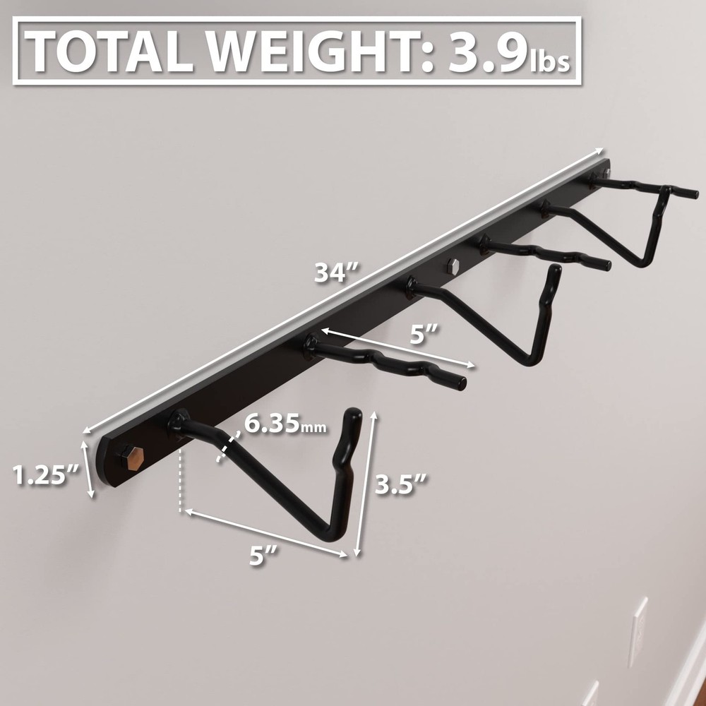 Cable Attachment Rack. Wall Mounted Storage Rack. Multi-Use Storage Posts for...