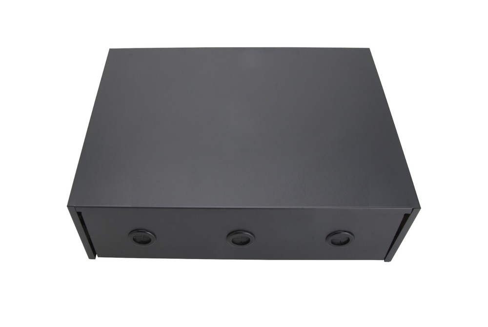 3U Drawer Rack Mount 19" DJ Deep Drawer 3 Space Equipment Case w/Lock
