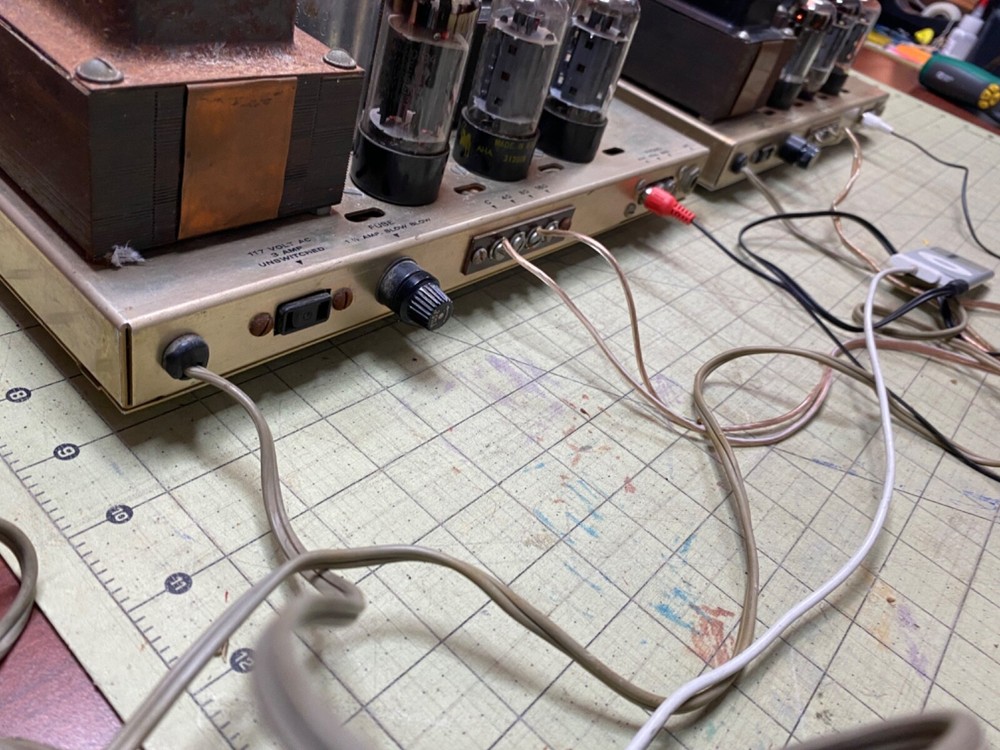 Nice Pair of Heathkit AA-23 Integrated Mono Blocks 7591 Push Pull Serviced