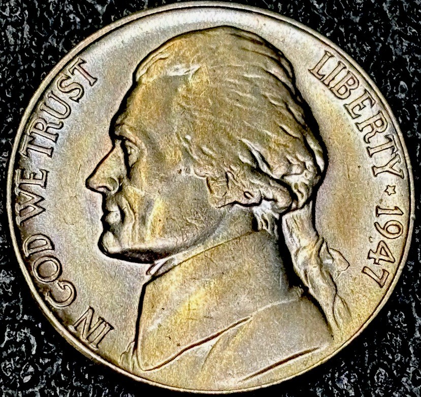 1947-P Jefferson Nickel MS+++++Full Steps