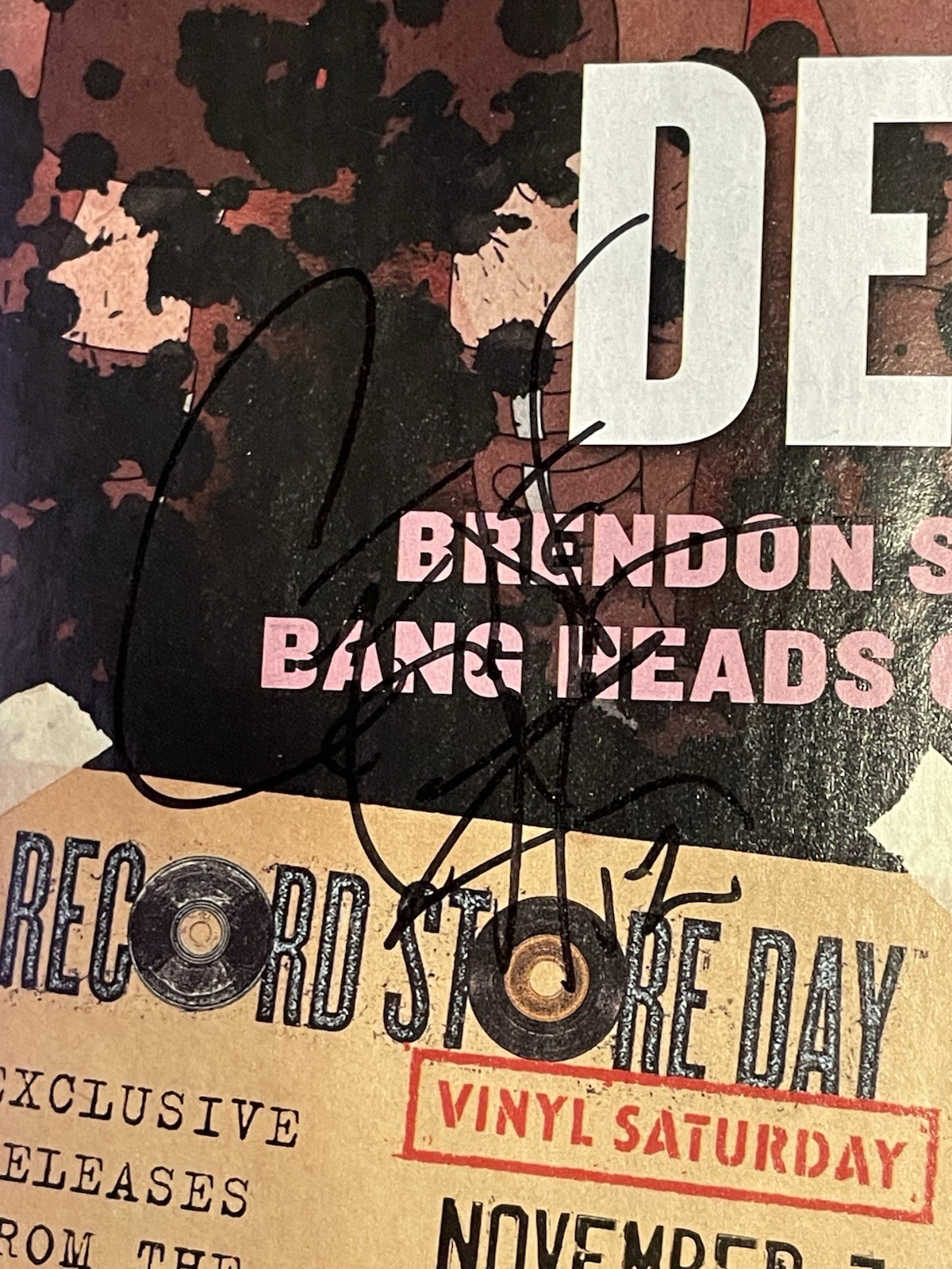 Metalocalypse Dethklok Signed Record Store Magazine Small Hoglan Beller JSA