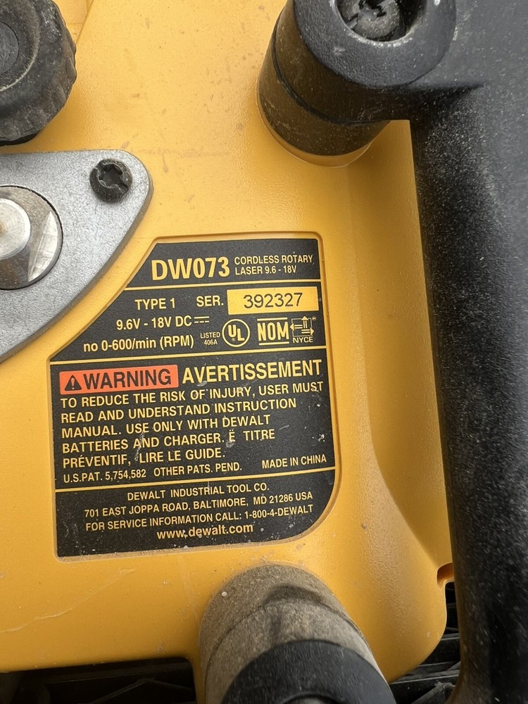 DeWalt DW073 Rotary Laser