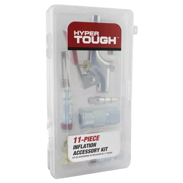 HYPER TOUGH HT11PCAAK 11 PC INFLATION ACCESSORY KIT *NEW