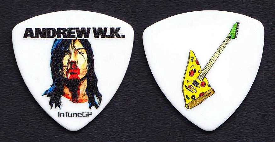 Andrew W. K. Pizza Guitar Pick - 2018 Party Never Dies Tour