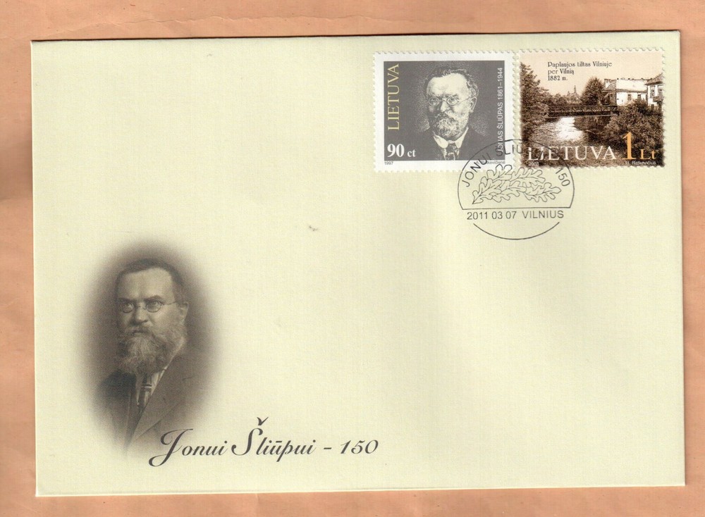 Cover Lithuania 2011 Jonas Sliupas  - 150 years