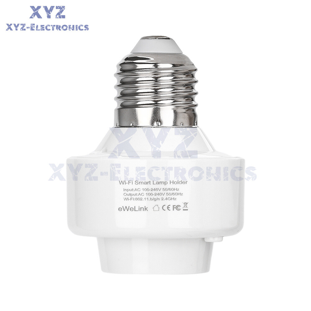 Smart WiFi Bulb Socket E26 E27 Light Bulb Adapter EWeLink Alexa Google Control