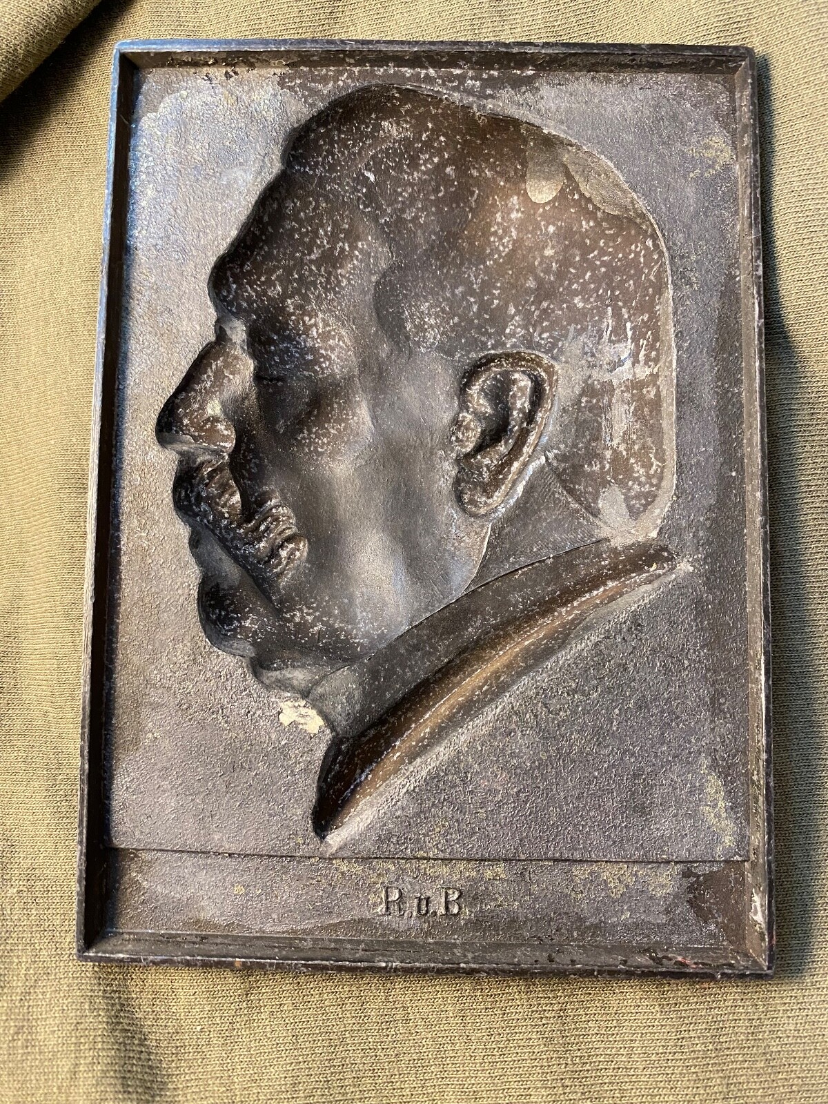 Original WWI German Hindenburg Plaque