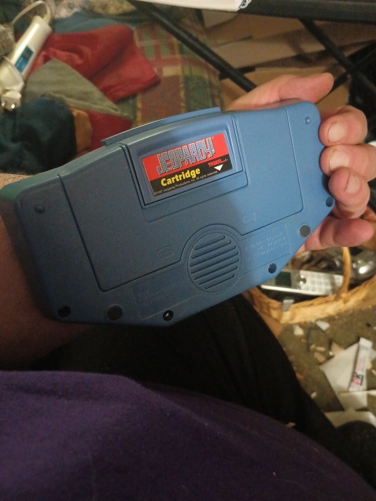 Vintage Jeopardy Handheld Game Tiger Electronics w /Cartridge