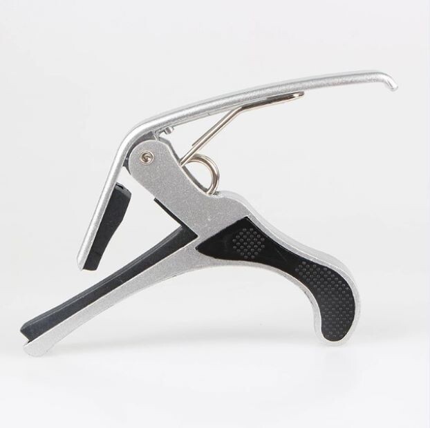 Aluminum Capo for Acoustic or Electric Guitars - Silver