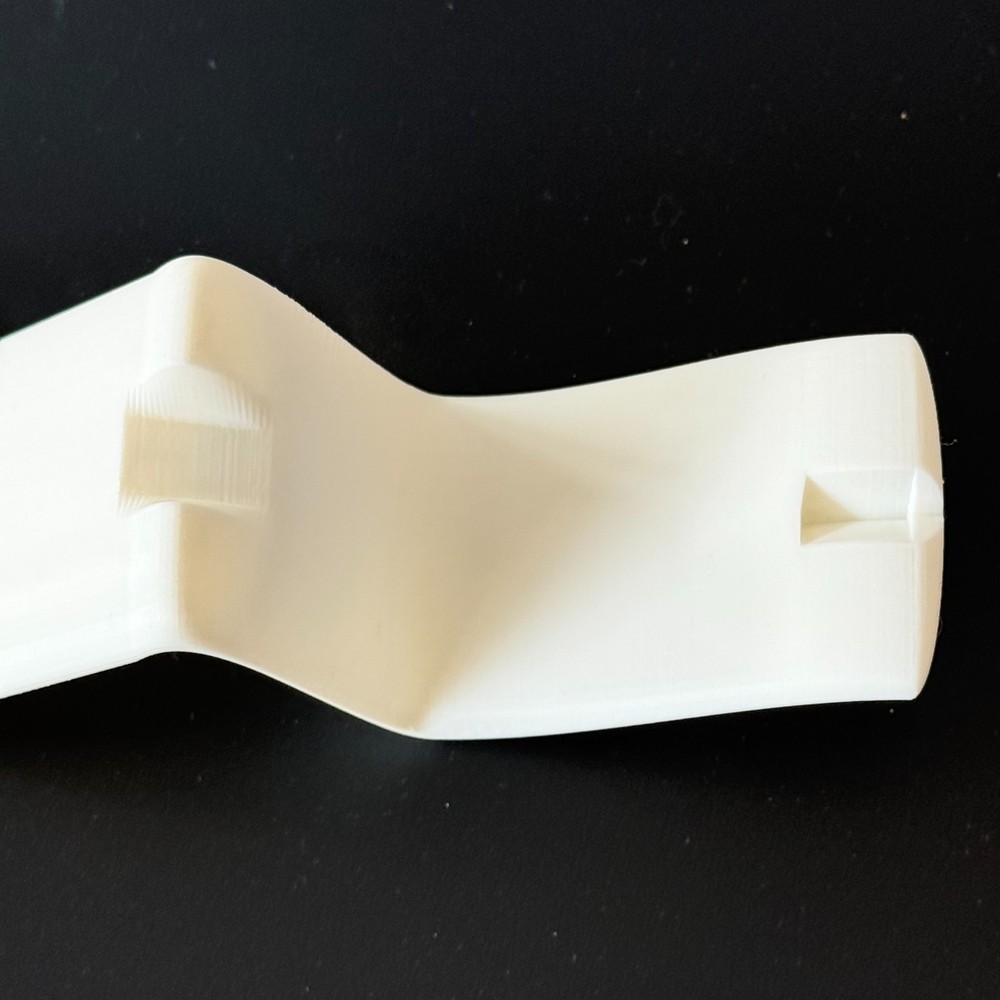 3D Printed Wave Knife Stand - EDC Knife Display Holder - White PLA