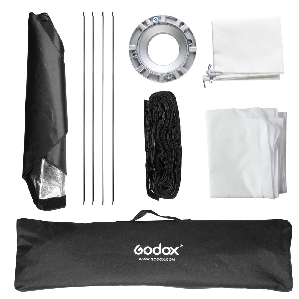 US Godox Speedlite 35*160cm Rectangular Softbox With Grid Bowens For Portrait