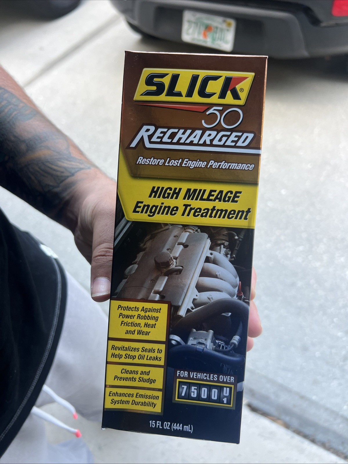 Slick 50Recharged High Mileage Engine Treatment,Restores Lost Engine Performance
