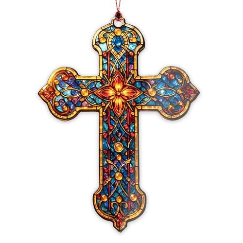 He is Risen Easter Decor – Religious Easter Cross Decoration for Home, Cross2