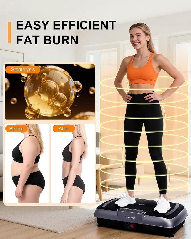 Vibration Plate Exercise Machine, Vibrating Plate for Lymphatic Drainage Weight