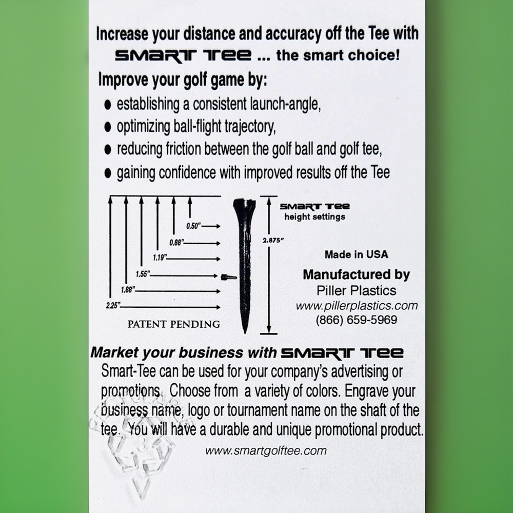Golf Tee Height Adjuster SMART TEE Adjustable Golf Tees - USGA Approved