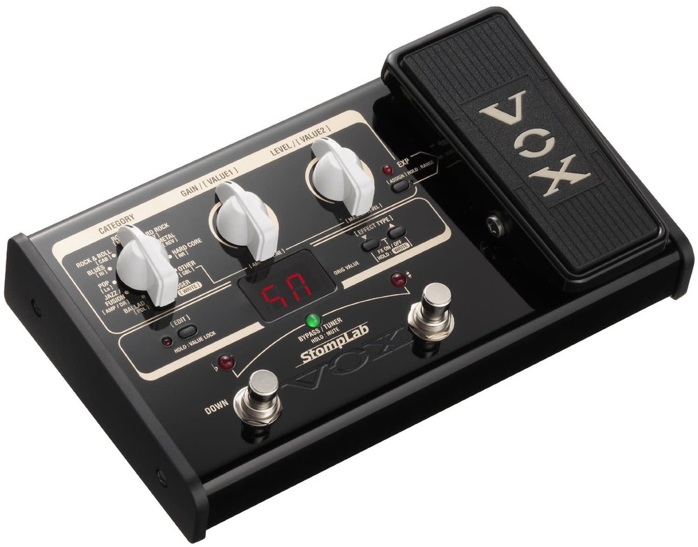 Vox Stomplab2G Guitar Multi-Effects Pedal w/(2) 6" Patch Cables