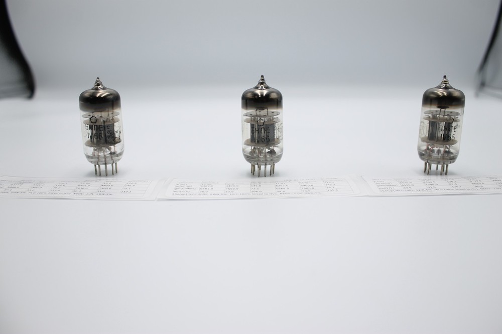 3 PCS 6N1P-Е / E88CC / 6DJ8 / 6922 .NEVZ. Boxed Anode. 1966'. Etracer Tested.
