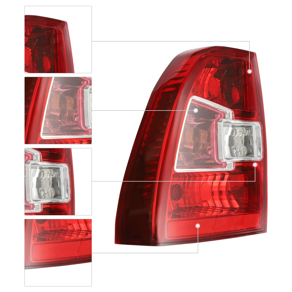 Tail Light Assembly 2005-2010 Sportage with Bulb Driver Side Halogen Rear Left