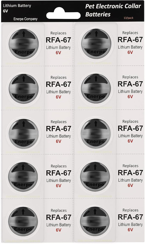 10 Pack RFA-67 6V Replacement Battery for Pet Safe Electronic Collars