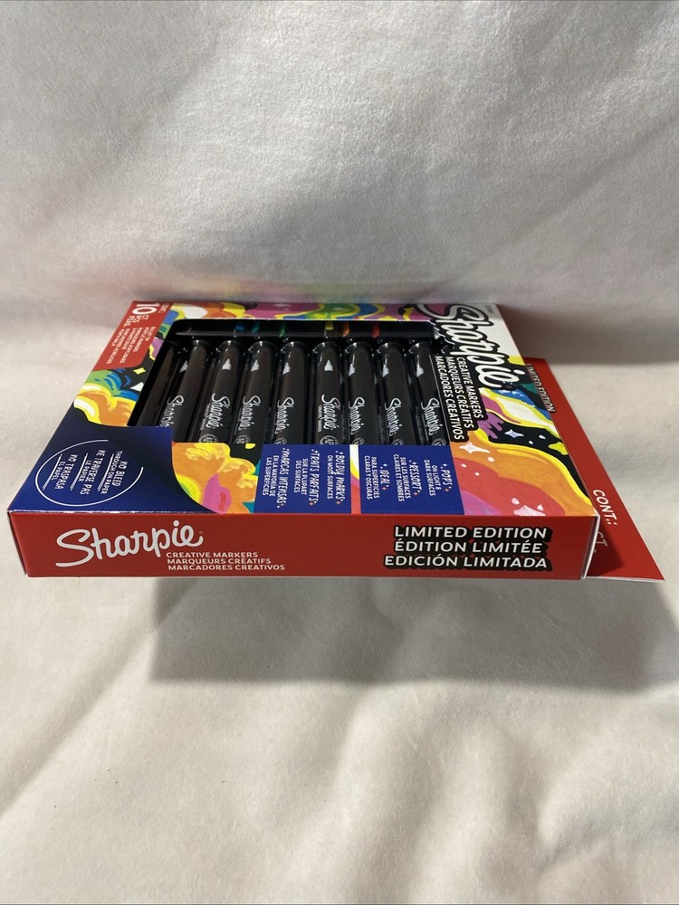 Sharpie Creative Acrylic Markers 10 Count Bullet Tip Paint Effect No Bleed