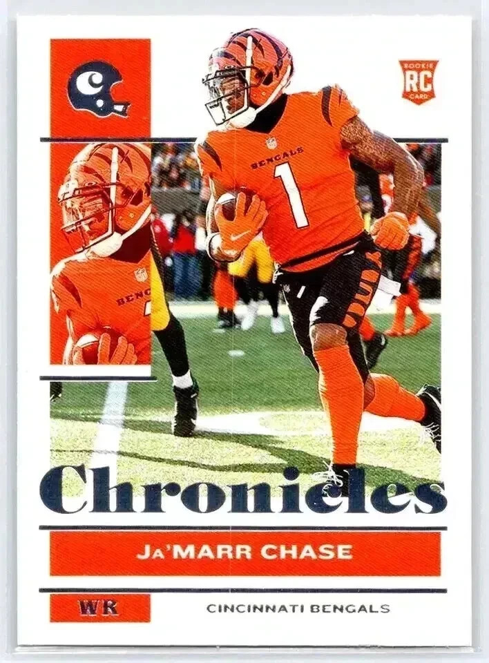 !!!     JA`MARR CHASE  CHRONICLES   ROOKIE   FOOTBALL CARD  $$