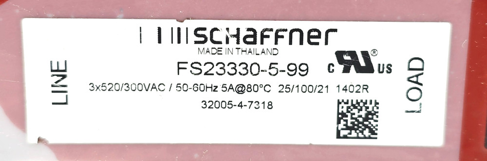 FS23330-5-99 NOISE FILTER SCHAFFNER