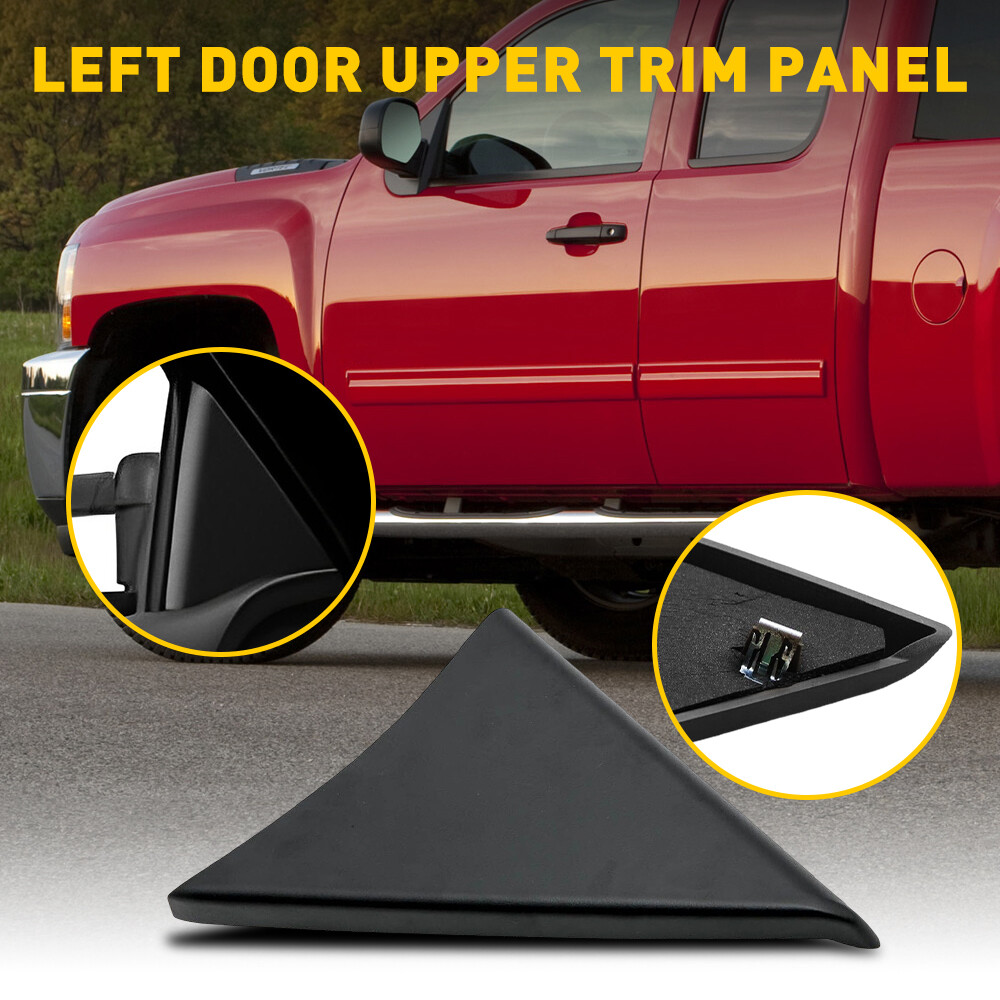 Door Upper Trim Panel Left Driver Inside Triangle Cover For 07-14 Silverado