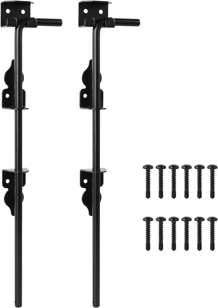 Secure and Lockable Gate Drop Rod - Easy Installation, Heavy-Duty Steel, 2 Pack