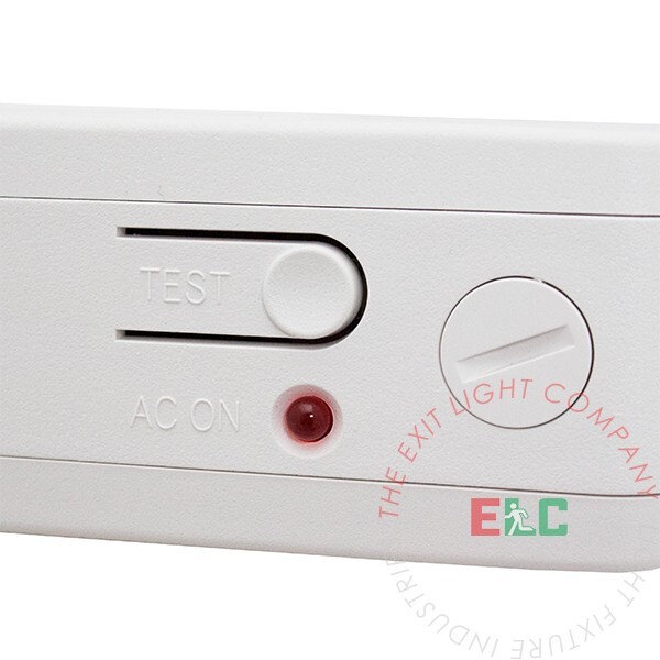 LFI Lights | Red LED Exit Sign Emergency Light Bar Combo UL924 | COMBOLP-R-W-BB