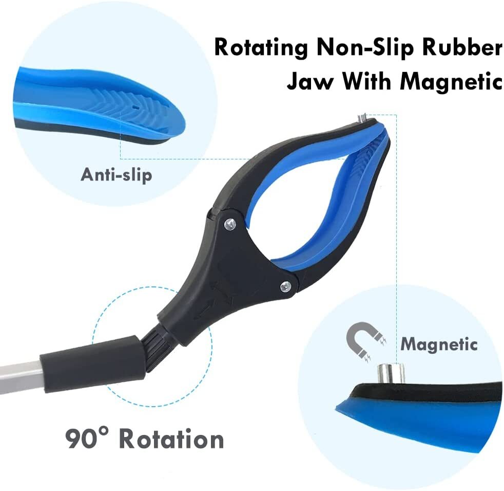 Foldable Gripper Extender Hand Tools Litter Picker Collapsible Garbage Grabber