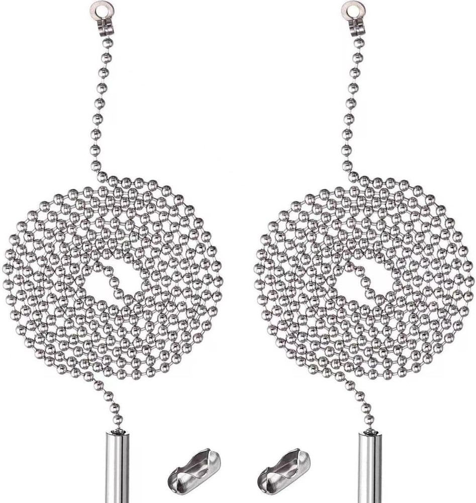 2 Pack Pull Chain String Extension with Connector for Ceiling Fan Light Fixture