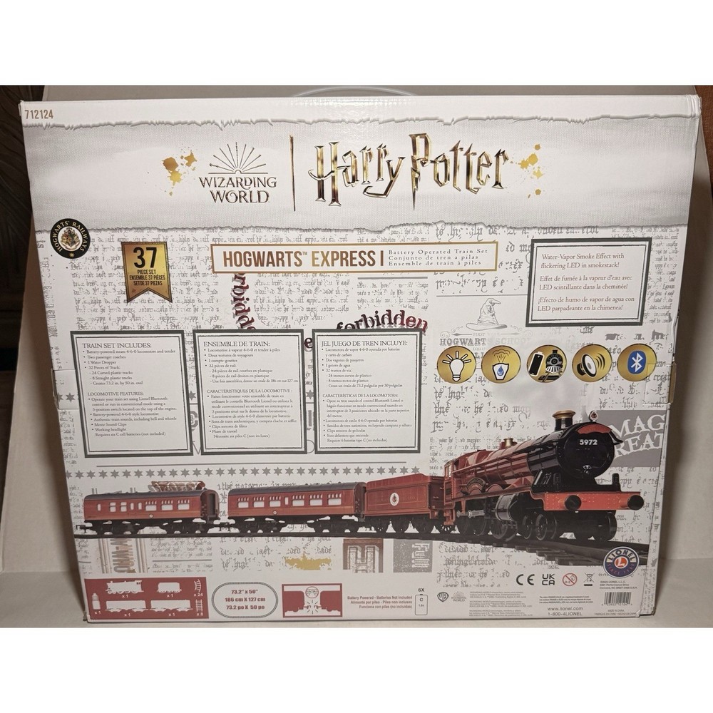 Hogwarts Express Ready-to-Play Train Set w/ Bluetooth New Large Wizarding World
