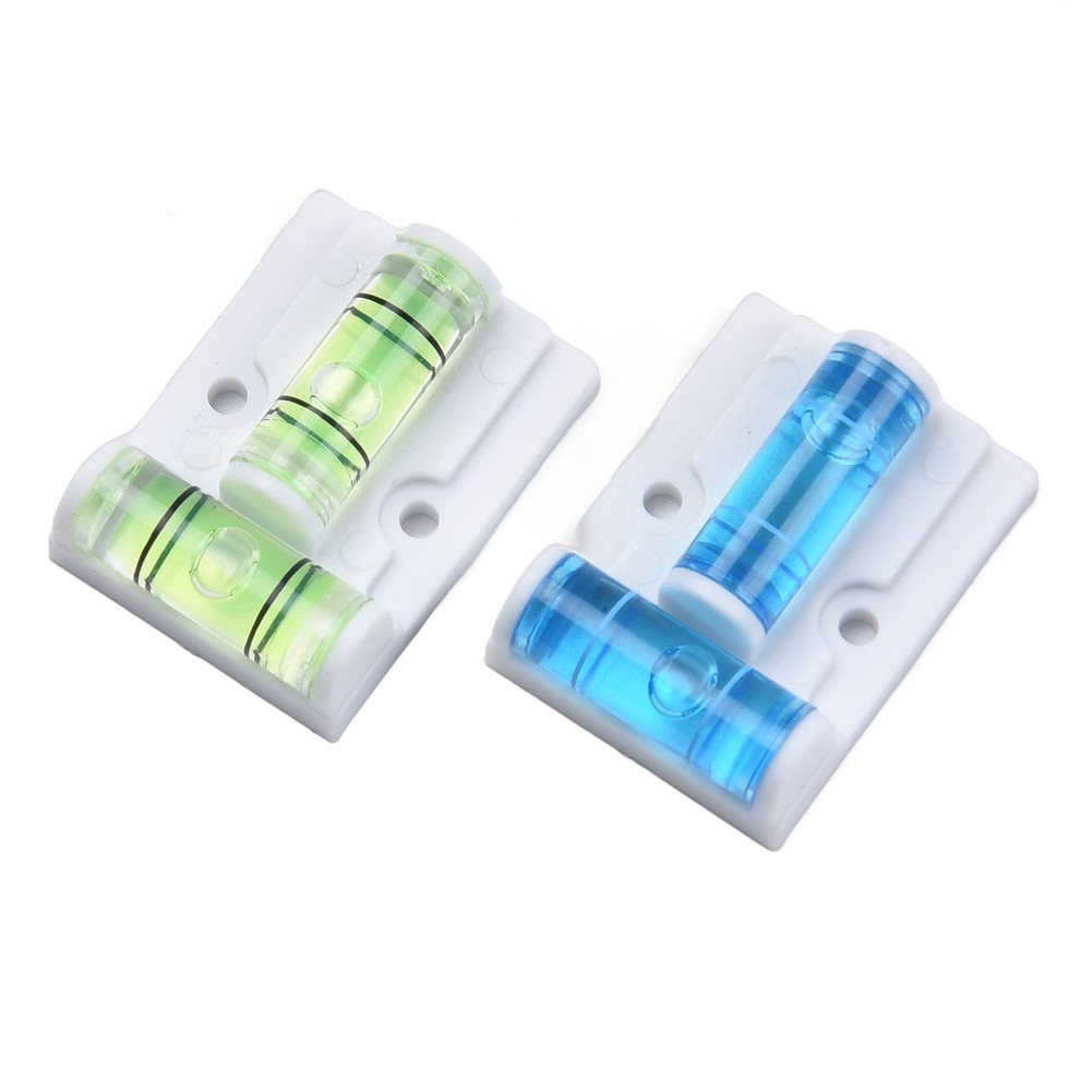 2pcs Horizontal Plastic T TypeLevel Scope Measuring Bubble Inclinometer