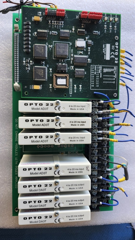 Opto 22 001866D with 7 Modules Circuit Board