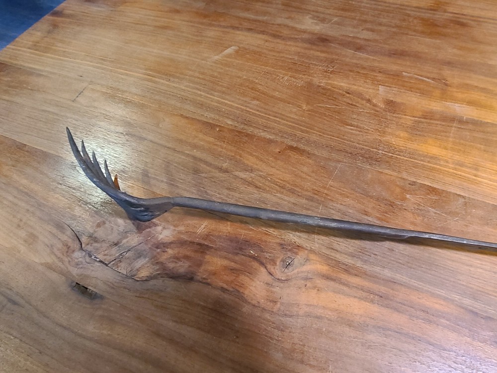 Blacksmith Campfire Fireplace Fork Barbecue Marshmellow Wrought Iron E C Stuck