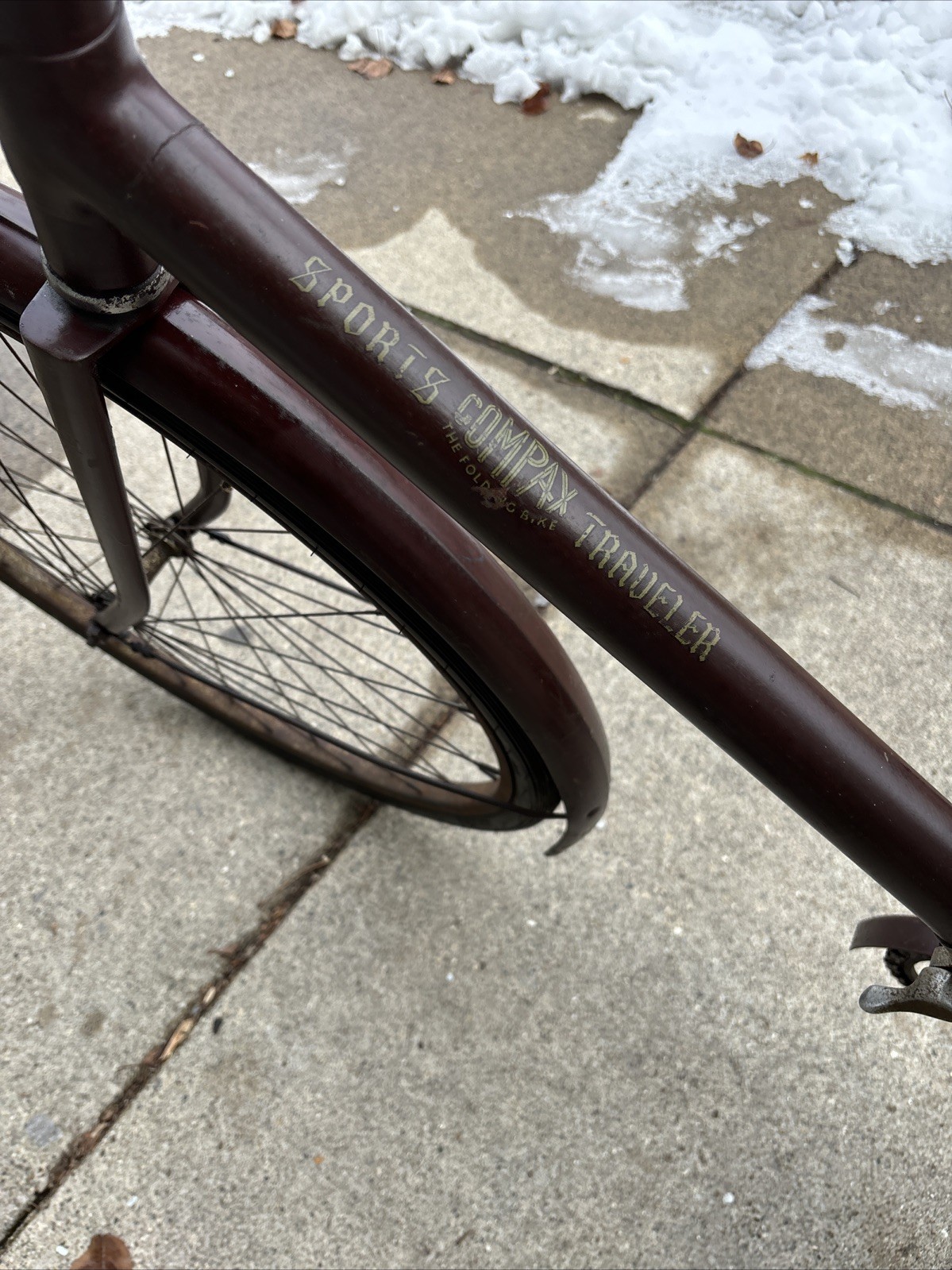 Vintage 1940s Folding Westfield Compax Sports Traveler 26Bicycle Paratrooper WW2