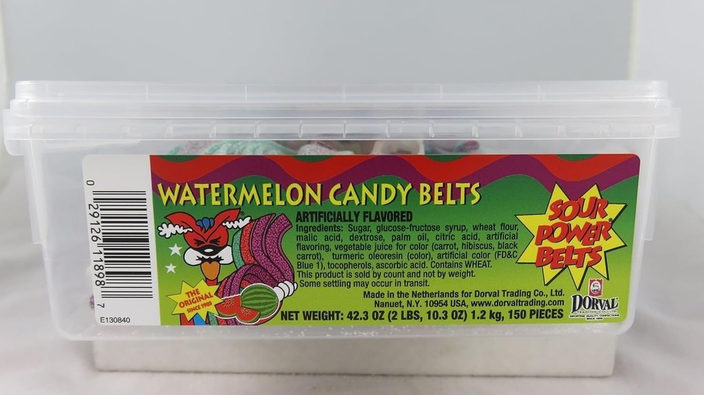 Sour Power Belts Unwrap Watermelon, 150 Count