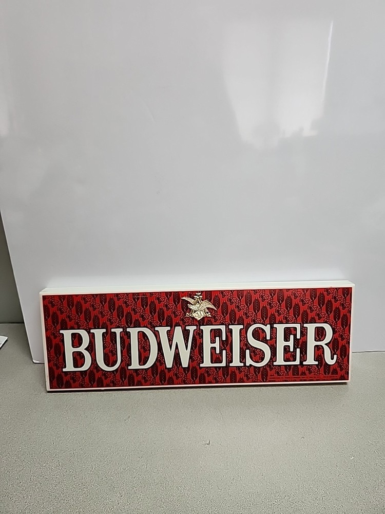 Vintage Budweiser Plastic Light Cover