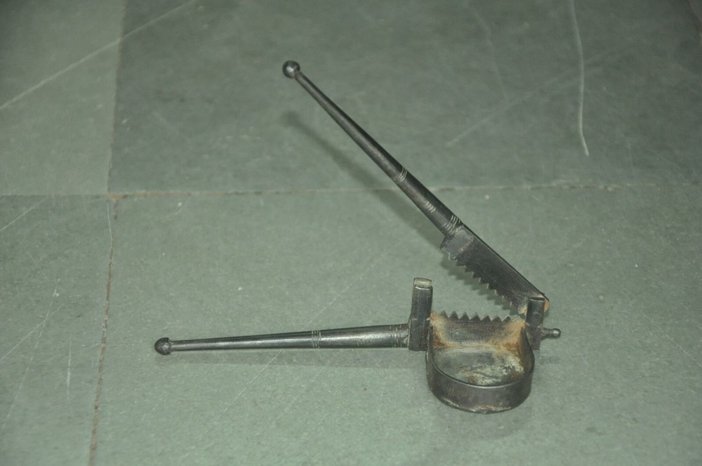 Vintage Iron Solid Heavy Handcrafted Unique Shape Mantle Cutter / Tool
